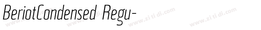 BeriotCondensed Regu字体转换